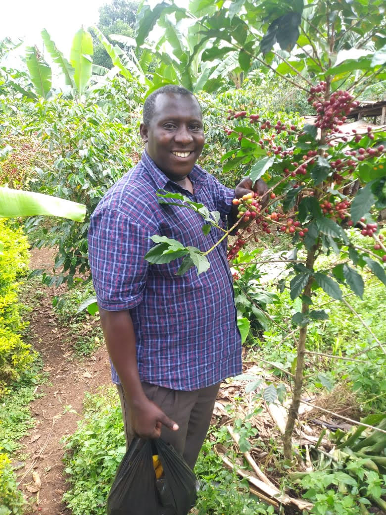 Alfred Wonyaka koffieboer uit Oeganda